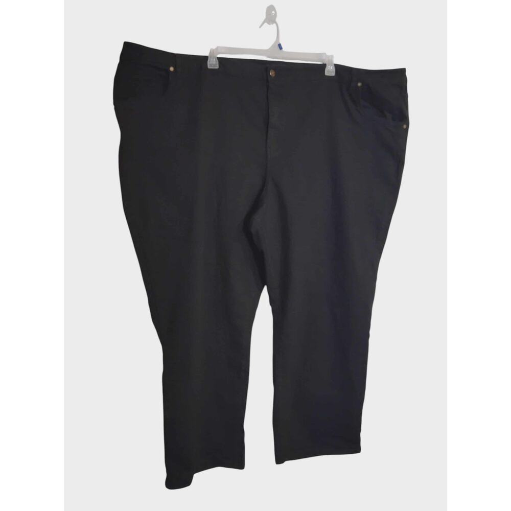 Denim 24/7 Women's Plus Size 40W‎ Tall Black Jeans